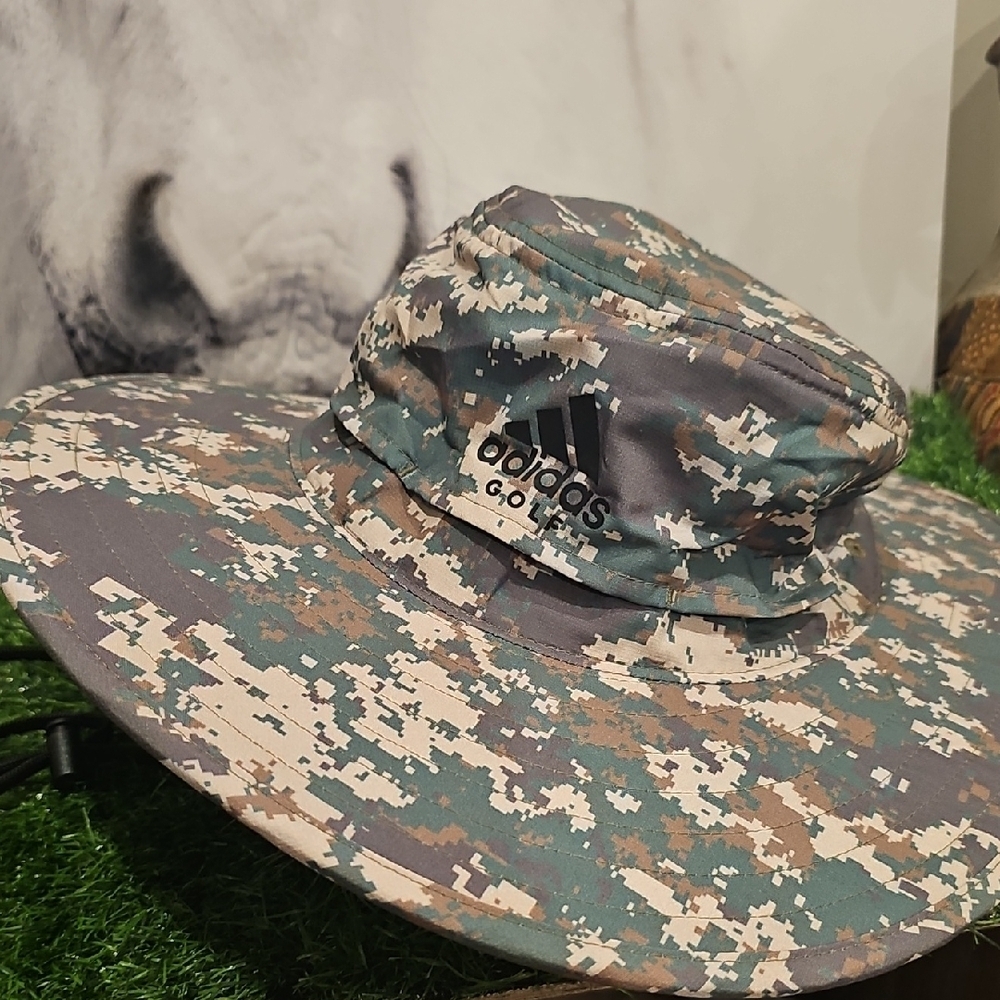 Adidas Wide Brim Camo Bucket Hat